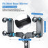 Rearview Mirror Phone Holder for Car, 360° Rotating and Retractable Mobile Phone Mount for Auto Visor, Adjustable GPS