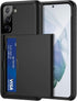 Jiunai Samsung Galaxy S21 Plus Case - Dual Layer Hard PC & Soft TPU Wallet Case with Credit Card Holder for 6.7'' 5G