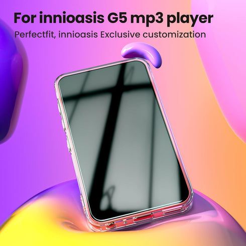 innioasis G5 Mp3 4.61 2.56 0.47inches Crystal Clear Case Only Fit Player Sold from Store Case Size: x x