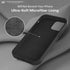 LOVE 3000 iPhone 12/12 Pro Case, Black Premium Silicone, Shockproof, Soft Anti-Scratch Microfiber Lining, 6.1"