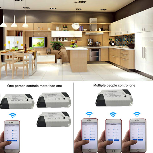 DSD TECH SH-BT01C Bluetooth Relay V2, Support Timer and Security Code for iOS and Android