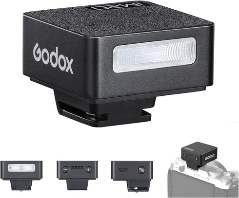 GODOX iM20 Mini On-Camera Flash, 5 Power Levels, 3s Recycle Time, 440 Full