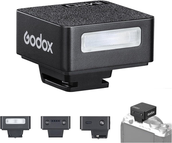 GODOX iM20 Mini On-Camera Flash, 5 Power Levels, 3s Recycle Time, 440 Full