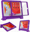 MAISON iPad 9th/8th/7th Generation Case, Shockproof Handle Bumper Stand Cover with Built-in Screen Protector - Purple