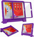 MAISON iPad 9th/8th/7th Generation Case, Shockproof Handle Bumper Stand Cover with Built-in Screen Protector - Purple