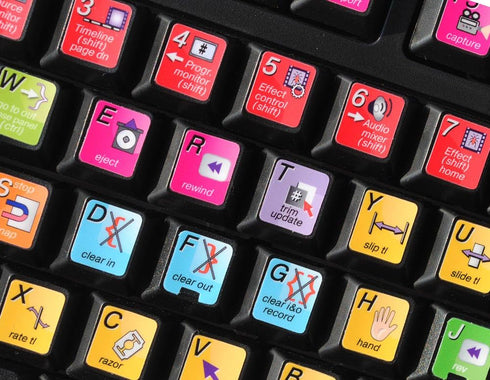 Adobe Premiere Keyboard Stickers Laminated MATT (11.5 x 13 mm) New