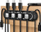 Magnetic Cable Holder with 6 Slots, Self Adhesive Cable Clips for USB Cord Management Under Desk (Black)