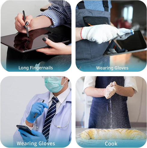 Stylus Pens with Pen Slot for Touch Screens, High Precision Capacitive Universal Stylus for iPad, iPhone, Samsung