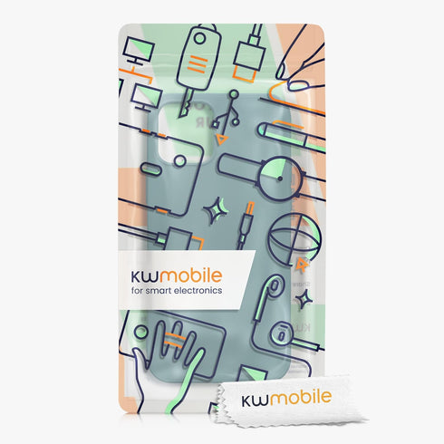 kwmobile Case for Apple iPhone 12 / 12 Pro - Slim Protective TPU Silicone Phone Cover (Arctic Night)