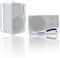 Passive Outdoor Speakers Wired Waterproof - 3.5 Inch 3 Way 200W Surface Marine & Wall Mount Speakers (White)