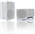 Passive Outdoor Speakers Wired Waterproof - 3.5 Inch 3 Way 200W Surface Marine & Wall Mount Speakers (White)