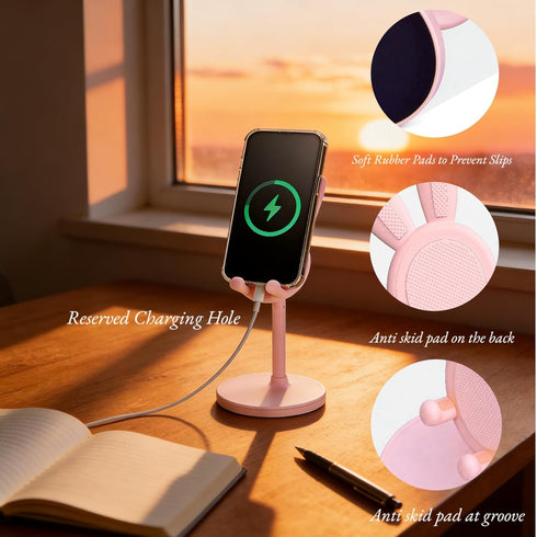 gsplmm 1 Pack 4-10in Cute Phone StandBunny Favor Cell Phone Stand for DeskCute Rabbit Phone Holder Compatible