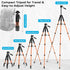 Tripod 75" Camera Tripod, Lightweight Travel Cell Phone Tripod with Wireless Remote, Professional Aluminum Tripod for