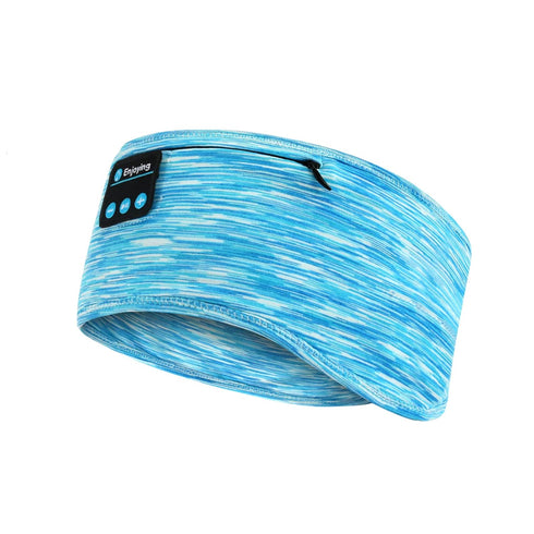 Sleep Headphones, Wireless Headband with Zip Pocket, Ultra-Thin HD Stereo Speakers for Side Sleepers, Music Sport