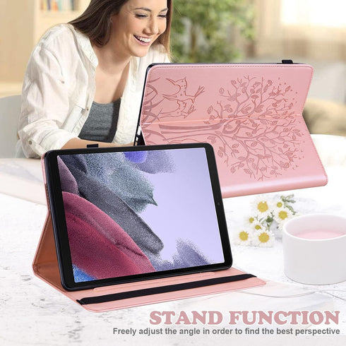 Case for Xiaomi Redmi Pad 10.61 Inch 2022 - Embossed Design Deer & Tree PU Leather Flip Stand Case with Pen Holder