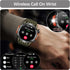 Military Smart Watch - LED Flashlight, Compass, SOS, Rugged Tactical Bluetooth, Heart Rate Monitor, Green