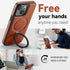 CHEEWADA 13 6.1", for iPhone Case with Stand Compatible with Magsafe Slim PU Leather & Durable TPU Drop Proof Magnetic