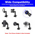 Qulkws 17mm 360 Universal Car Vent Clip for Car Mount Cars Phone Holder Mount with Ball Degree Rotatable Swing Arm