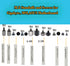 CO-RODE 48pcs M.2 SSD Standoffs and Screws for Asus, Gigabyte, MSI Motherboards