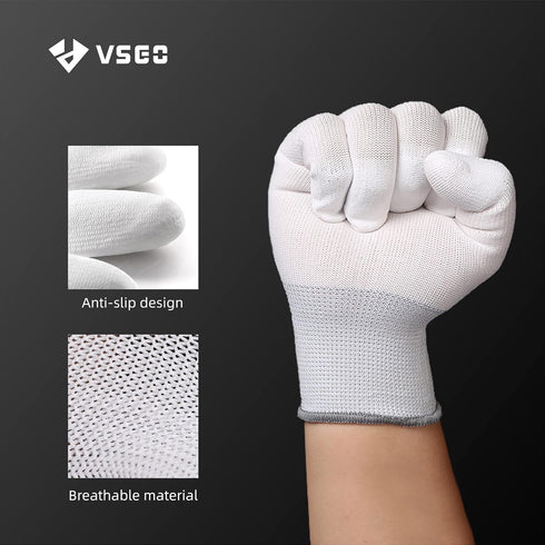 VSGO DDG-1 Camera Cleaning Gloves - Professional Anti-Static Cleaning Gloves White for Camera, Sensor Cleaning