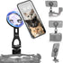 Leftfoto Metal Strong Magnetic Phone Stand with 1/4"-20 ARRI Locating Screw -Adjustable Foldable