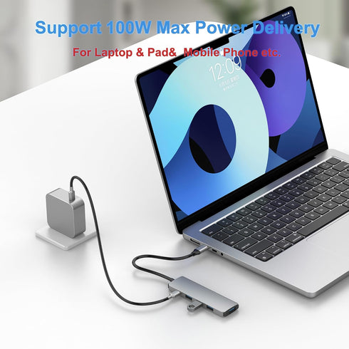 EJAY 4-in-1 100W 4K@30Hz, 3.0 USB C Docking Station with PD Charging, HDMI USB Hub for Switch, MacBook Pro, iPad