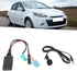 Bluetooth Audio Adapter, DC12V 6Pin AUX-in Adapter with Microphone, ABS Fit for Renault Clio/Espace/Megane