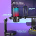 MAONO Gaming Microphone USB for PC, RGB Lights, Noise Cancellation Condenser Mic, Mute, Gain for Streaming, Recording,