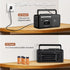 Gelielim Cassette Tape Player Bluetooth Boombox, AM/FM/SW Radio Stereo, Tape Player/Recorder with Big Speaker, Earphone