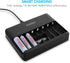 Tenergy TN477U 8-Bay Quick Charger for AA/AAA Rechargeable Batteries