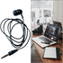 VLSQHNCF Headphone,3.5mm MP3 Single-Side Earphone Economical Mono Earbuds in Ear Noise Isolating Plug Reinforced Cord