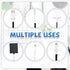 Frienda 10 Pcs Spiral Cable Protector, Data Cable Protective Sleeve for USB, Prevent Pets from Biting Cables (Black and