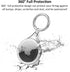 Waterproof Airtag Holder Case, Soft TPU Full Protective Anti-Scratch AirTag Keychain for Luggage, Keys, Cat & Dog