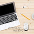 Macally Silent Wired Mouse, Slim & Compact USB Mouse for Apple Mac or Windows PC Laptop/Desktop (White)