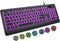 Luzarriba Backlit Computer Keyboards, Wired USB LED Keyboard with 7 Colors Backlight, Plug