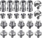 Camera Screw Kit, SDTC Tech 22 Pcs D-Ring Quick Release Plate Mount Screw for DSLR Camera/Monopod/Ballhead/Light Stand