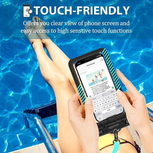 4 Pack Waterproof Phone Pouches, Cell Phone Water Protectors for Swimming, IPX8 Waterproof Case Cover for iPhone 15 14