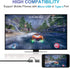 2-in-1 HDMI Cable for Android Phones & Tablets, 6.6ft MHL Adapter, 1080P HDTV Mirroring & Charging, USB Type C & Micro