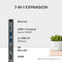 Plugable 7-in-1 USB C Hub Multiport Adapter, Ethernet Compatibility with Mac, Windows, iPhone 15, 100W Charging