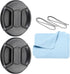PATIKIL 2 Pack Camera Lens Cap, Center Pinch Front Cover with Microfiber Cloth for 77mm DSLR Lenses
