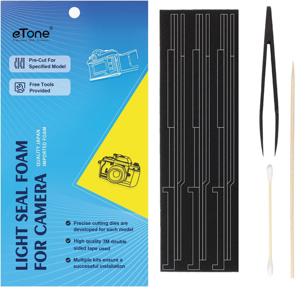 Pre-Cut Light Seal Foam Sponge Kits - Repair for Nikon FM FM2 FE FE2 Film Camera