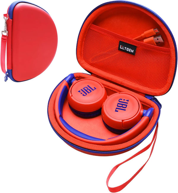 LTGEM Hard Case for JBL JR300BT, JR310BT & Sony MDR-ZX110, ZX110NC, ZX310AP Wireless Headphones - Red