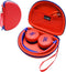 LTGEM Hard Case for JBL JR300BT, JR310BT & Sony MDR-ZX110, ZX110NC, ZX310AP Wireless Headphones - Red