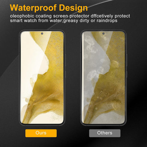 3 Pack Privacy Screen Protector for Samsung Galaxy S22 5G with 3 Pack Camera Lens Protector, Anti Spy Tempered Glass