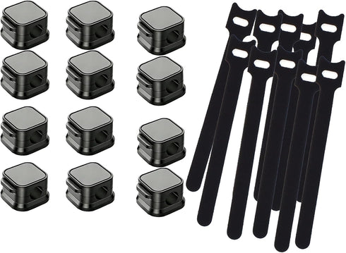 Htydjd 12 PCS Magnetic Cable Clips Cord Holder for Night Stand Magnetic Cable