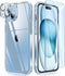 FNTCASE Clear Slim Shockproof iPhone 15 Case: Tough 5G Protection, Anti-Yellowing, Scratch & Drop Proof, 6.1 inch.