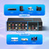 LUKFOCAB 3 1 4 4 RCA Splitter Box in Out, Way AV Composite Video Audio Distribution Duplicator, Compatible with TV