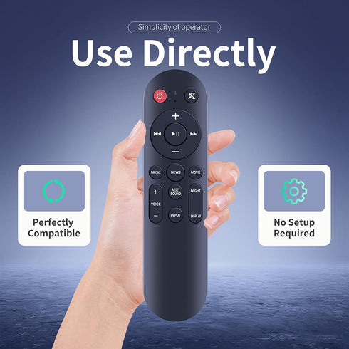 ZWP 2.1ch S100 Replacement Remote Control for Wohome Sound Bar Small TV Soundbar Speakers