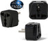 US to India Travel Adapter Plug, Universal to Asia Type E (C/F), M & D AC Power Plugs (Pack of 3)