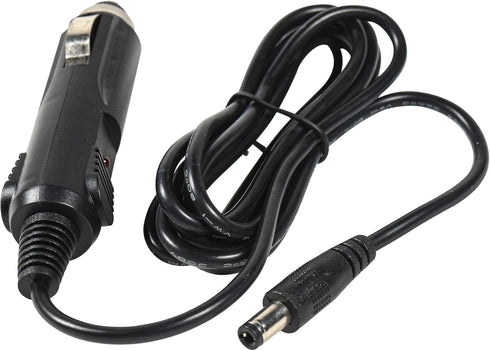 HQRP 2.1mm 5.5mm 12-Volt x Car Charger fits TVs, Radio, Boombox, Handheld Scanner, Radar Laser Detector, Portable DVD